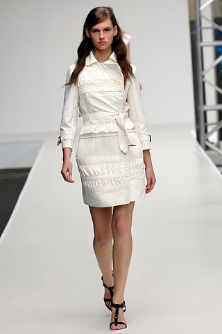 white fitted mini dress