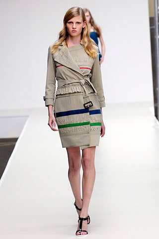 beige belted mini dress