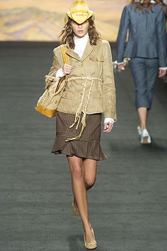 beige cotton long-sleeve collared structured belted jacket