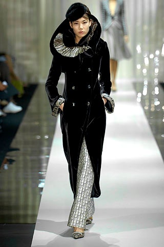 black velvet coat with silver pants