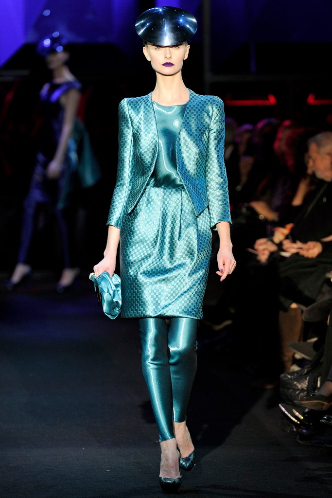 teal satin fitted dress and jacket