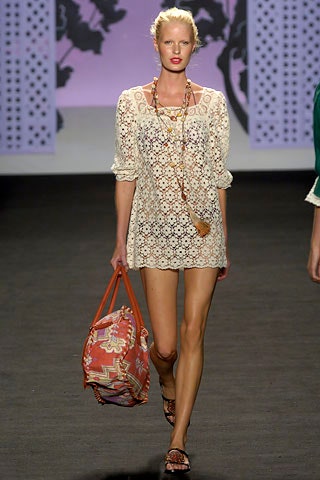 orange printed bag