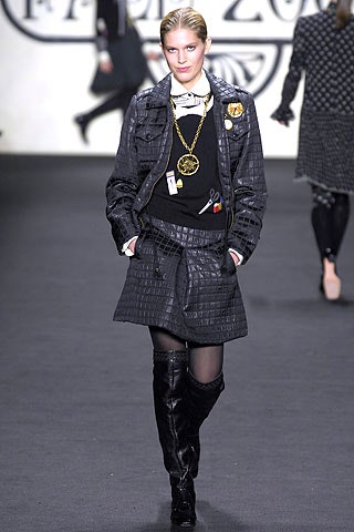 black leather jacket and skirt