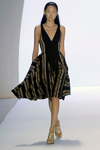 black and gold pleated dress