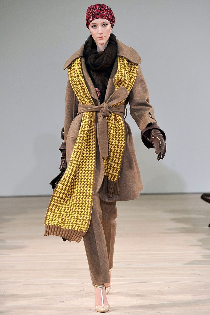 tailored brown wool coat and pants