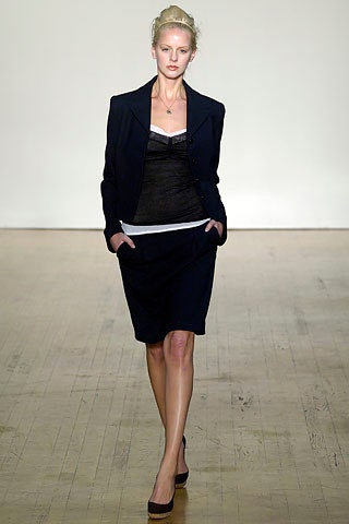 black tailored blazer with fitted top