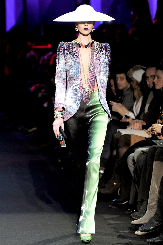 colorful silk blazer and pants