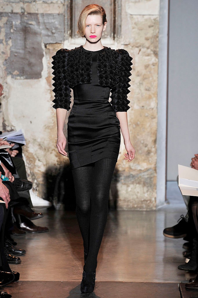 black silk fitted mini dress