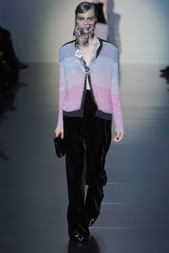 pink sequin long-sleeve collared fitted color-blocked shiny jacket