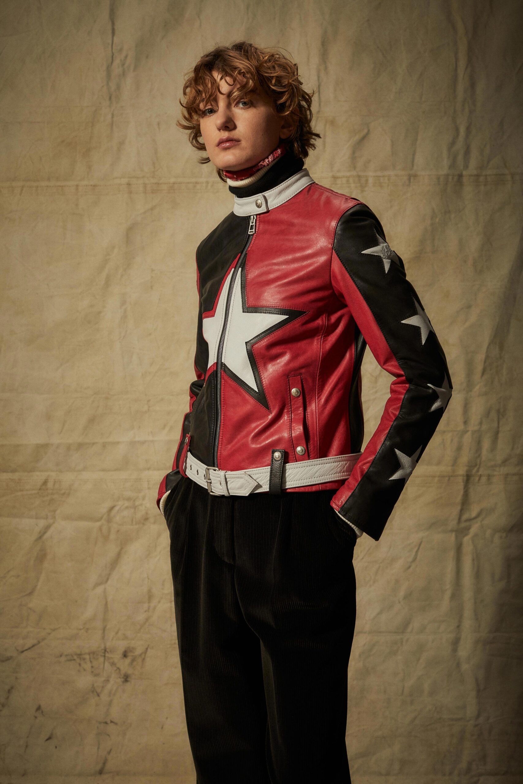 star leather moto jacket