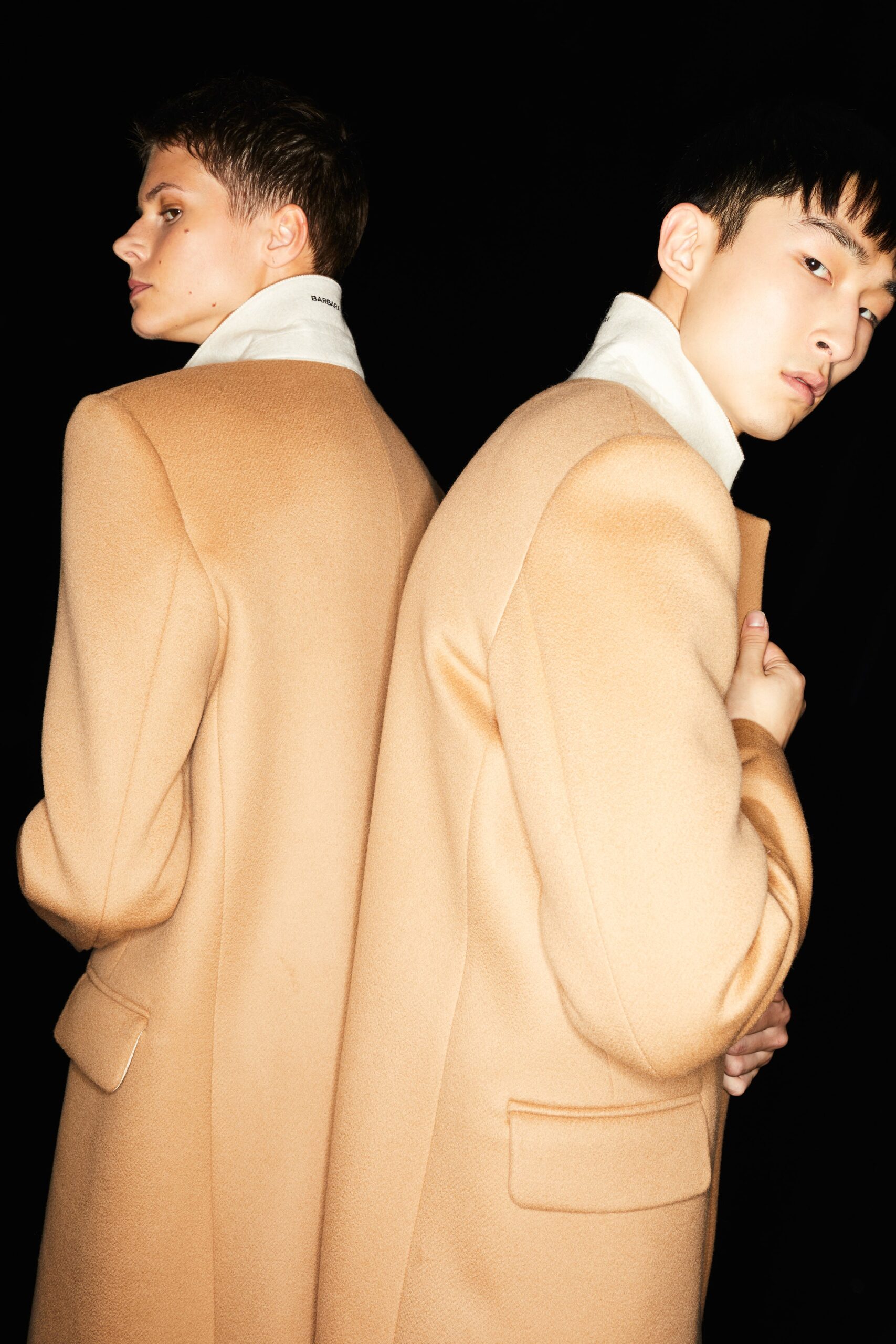 beige wool relaxed coat