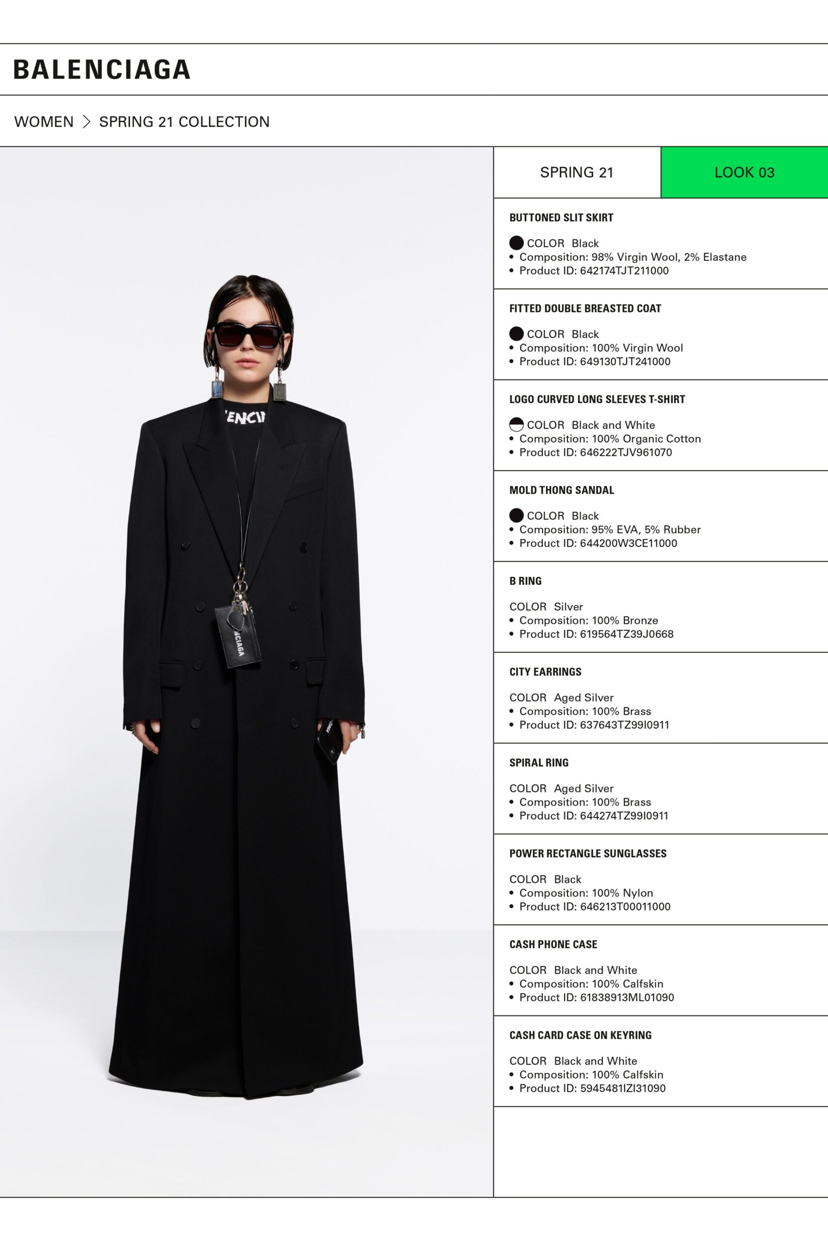 black fitted wool coat