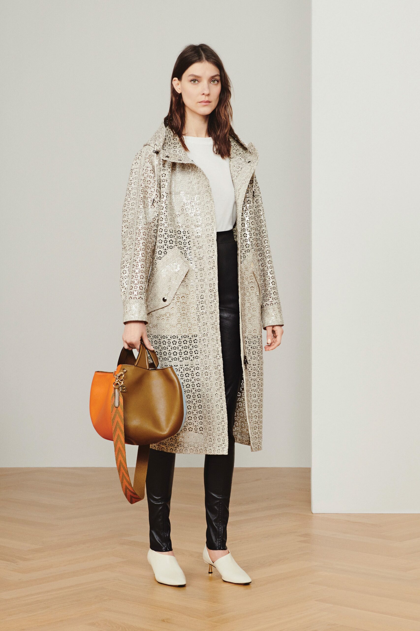 white gold embroidered coat