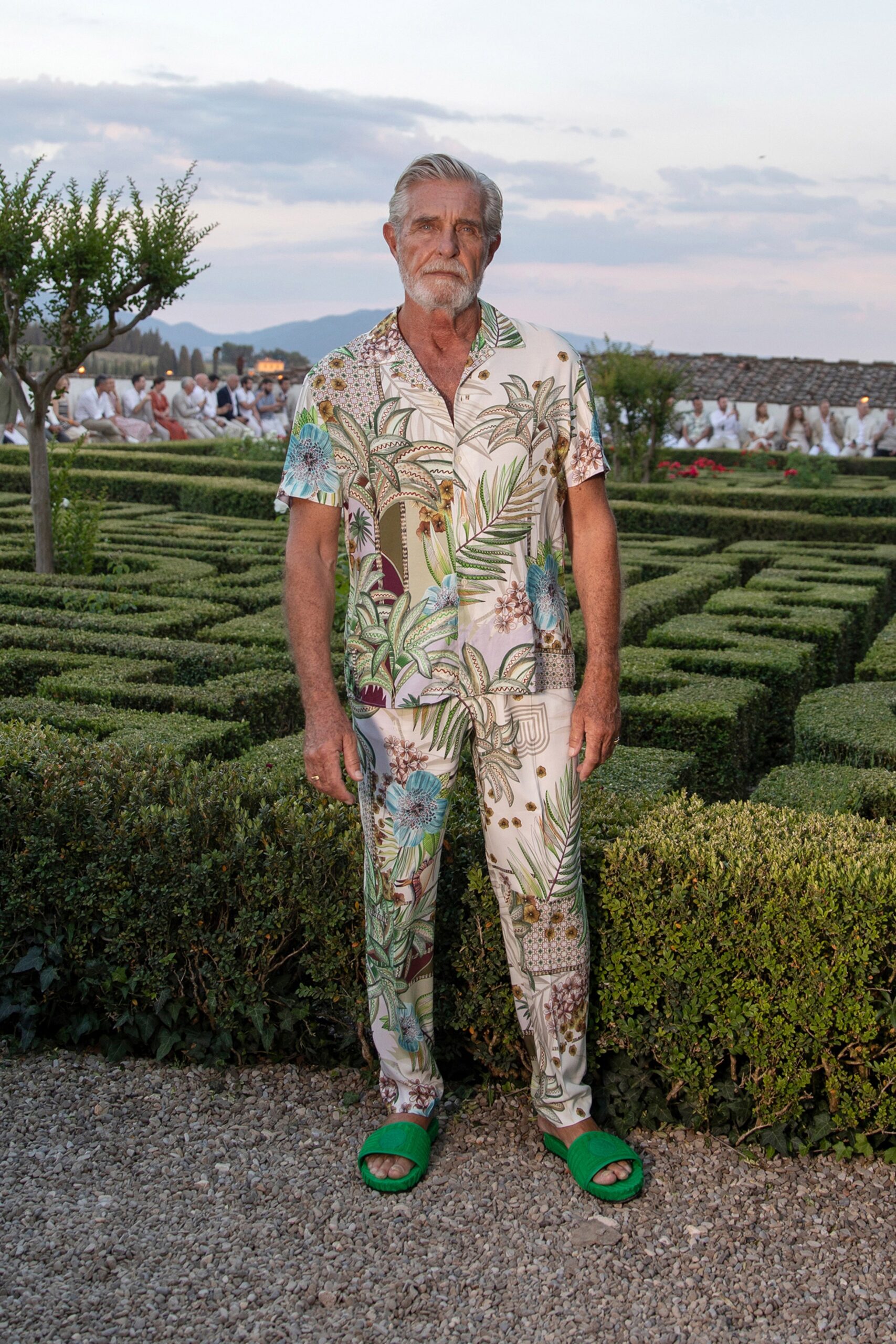 relaxed printed shirt and pants