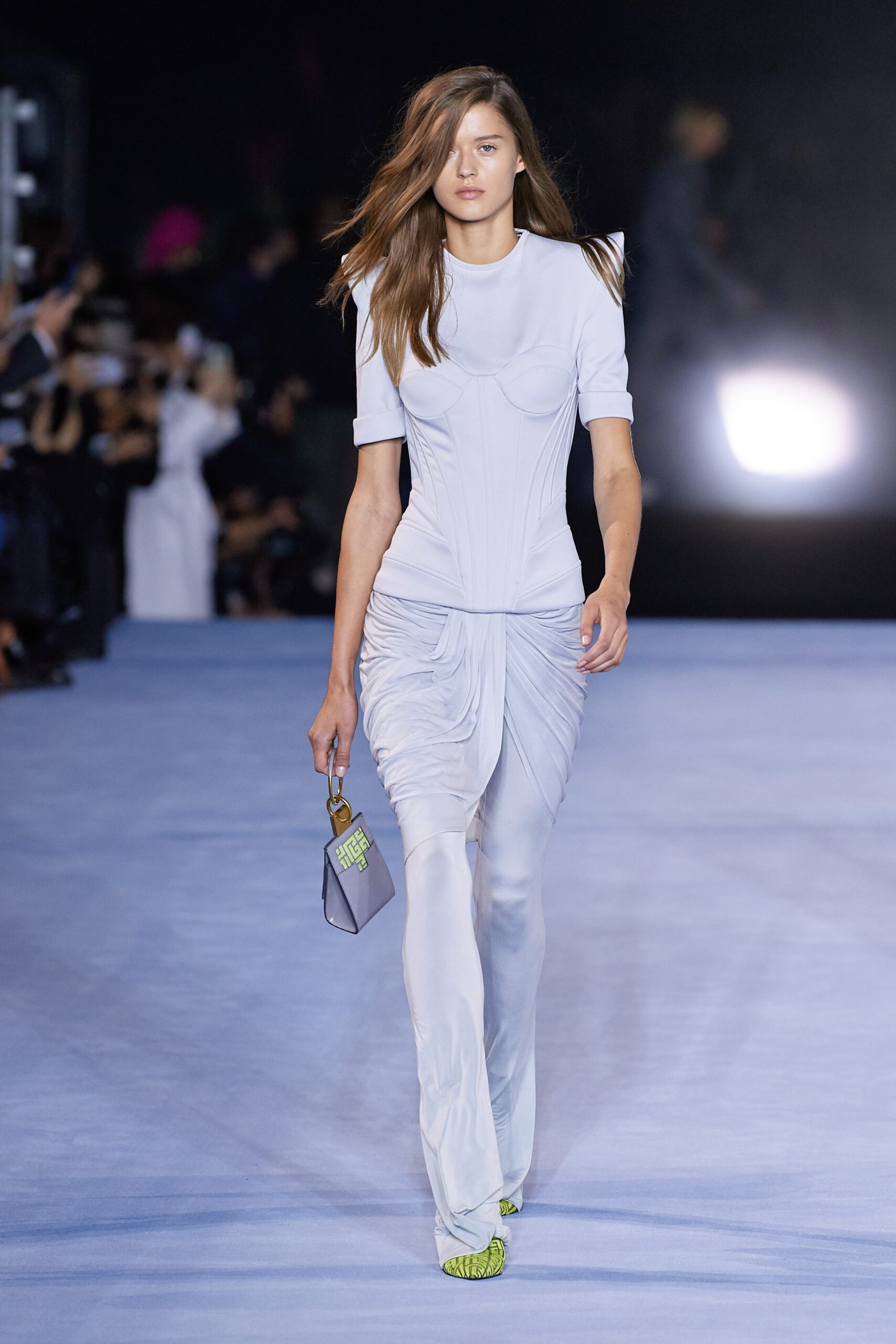 white fitted top and pants