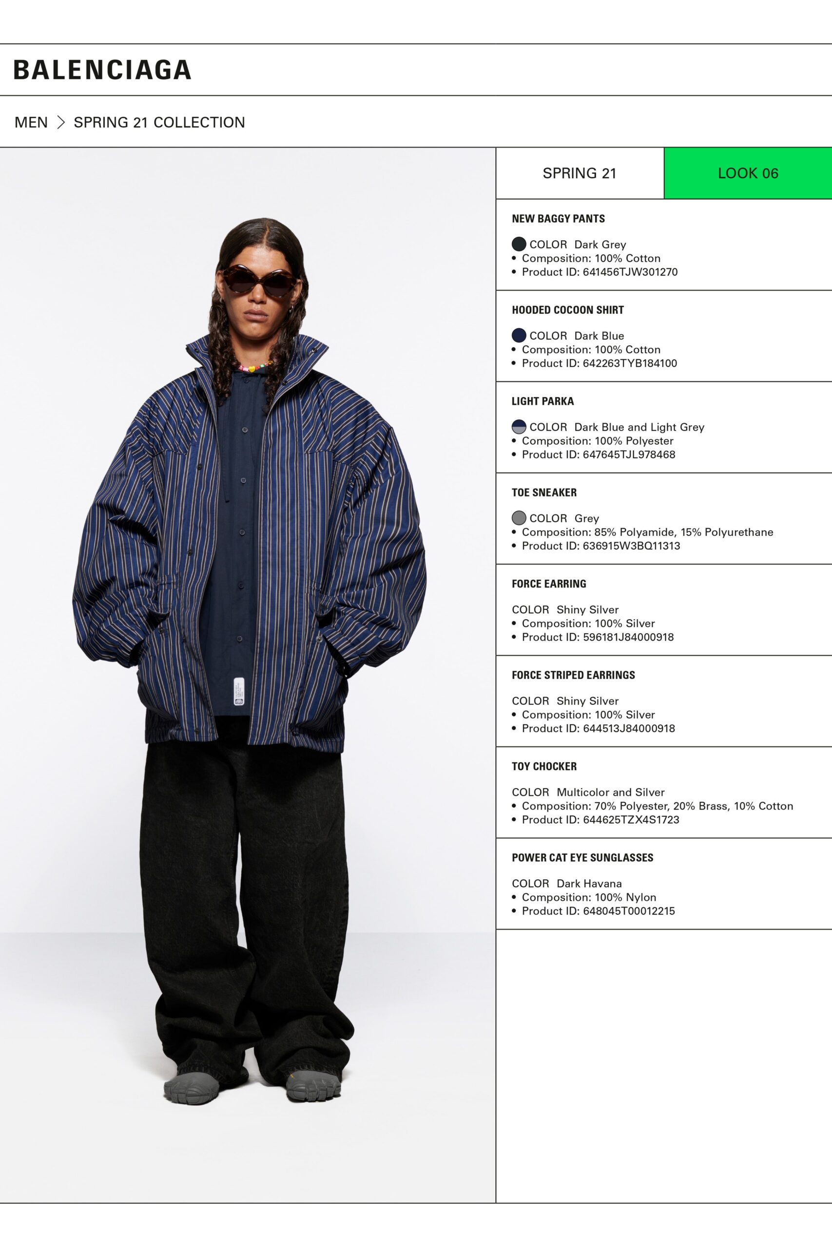 oversized striped jacket with relaxed pants