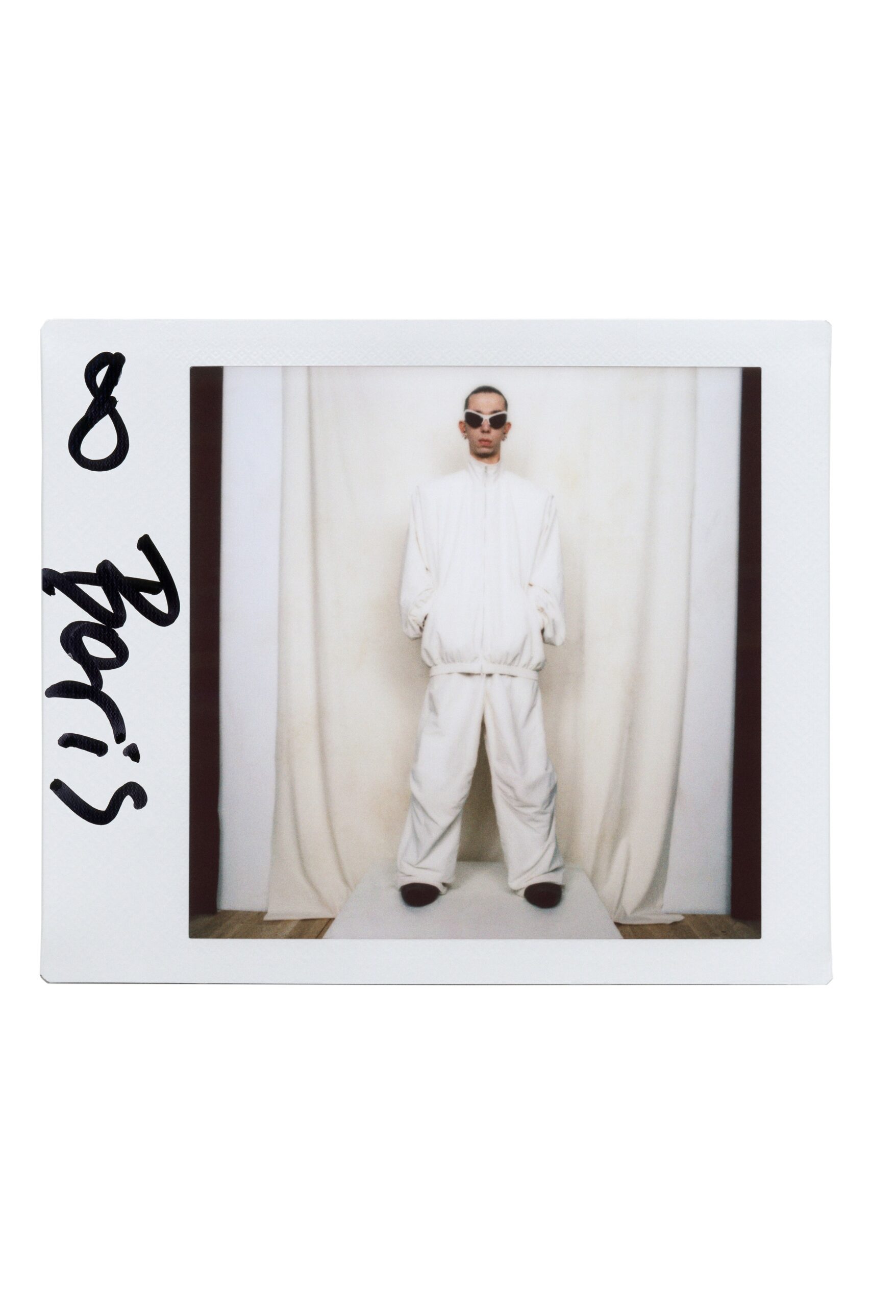 white relaxed jacket and pants