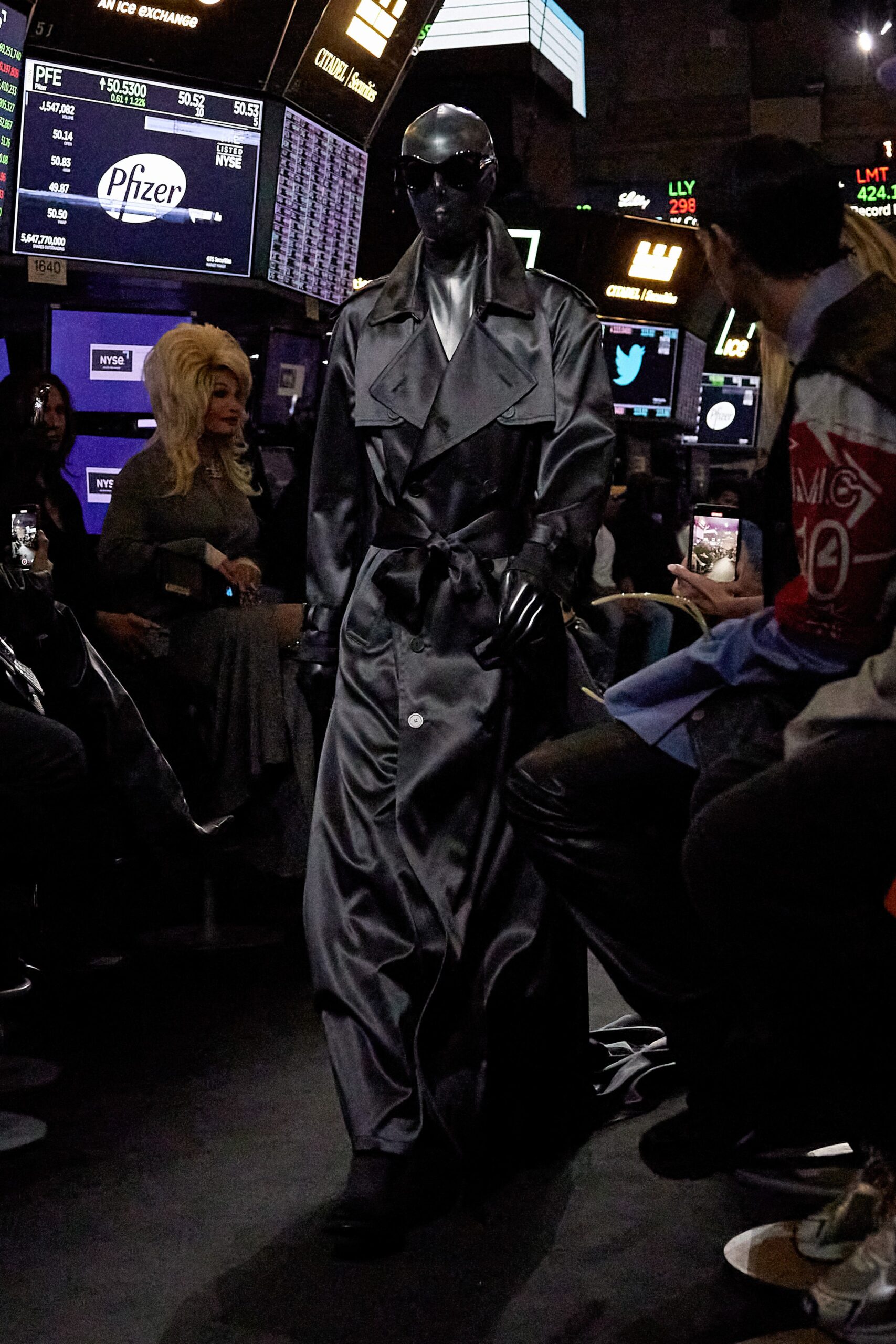 gray silk relaxed trench coat