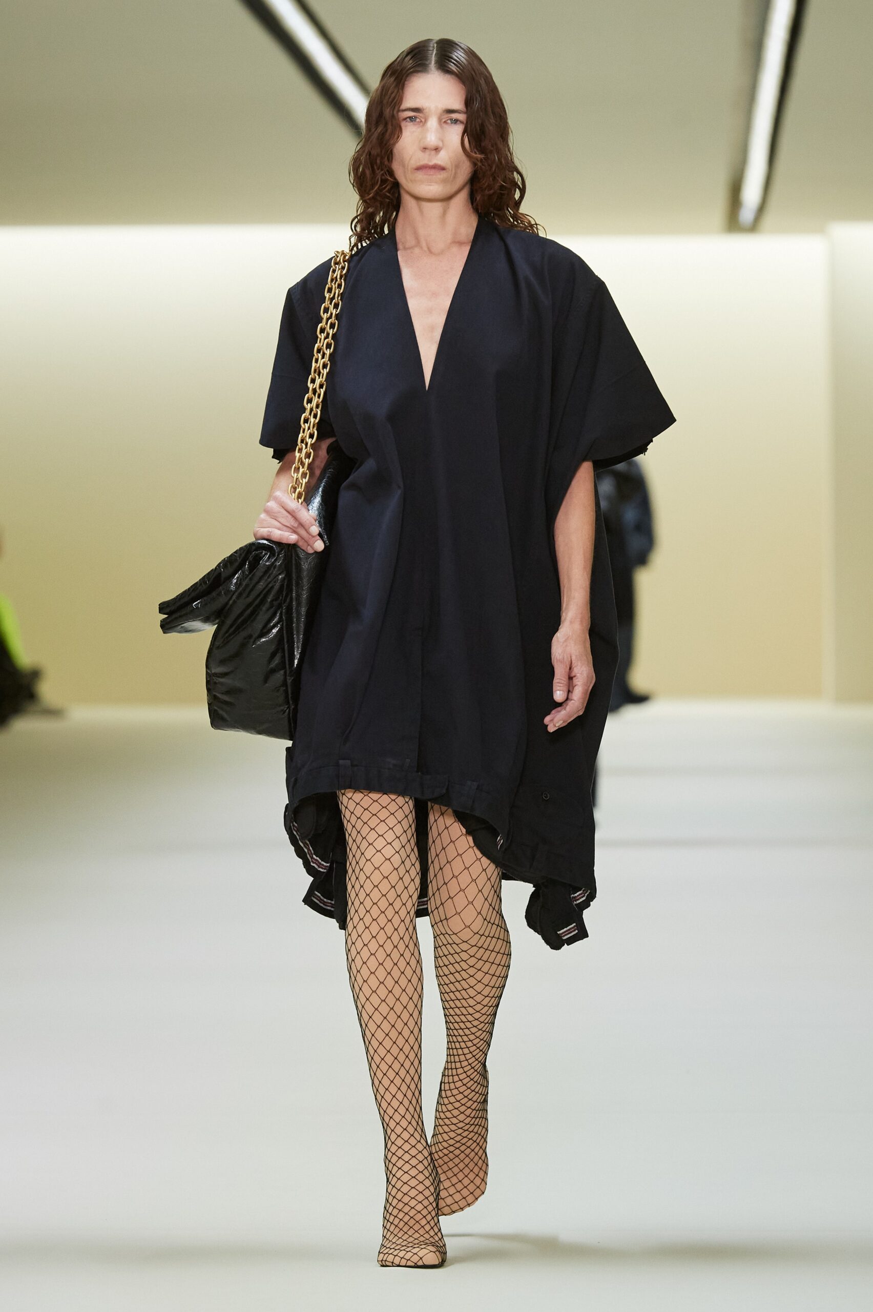 black relaxed mini dress