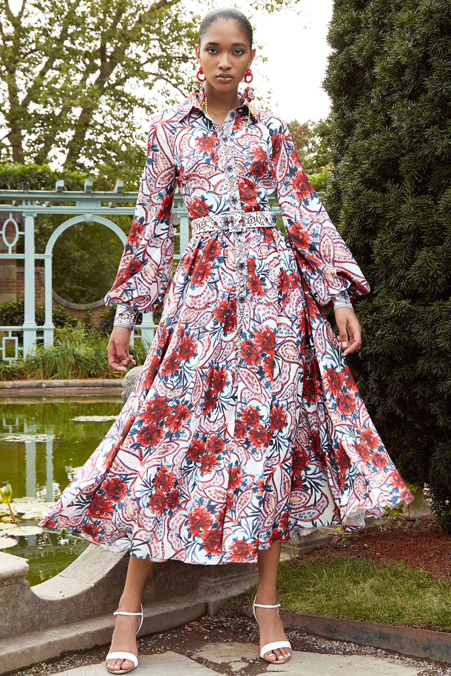 floral printed maxi dress
