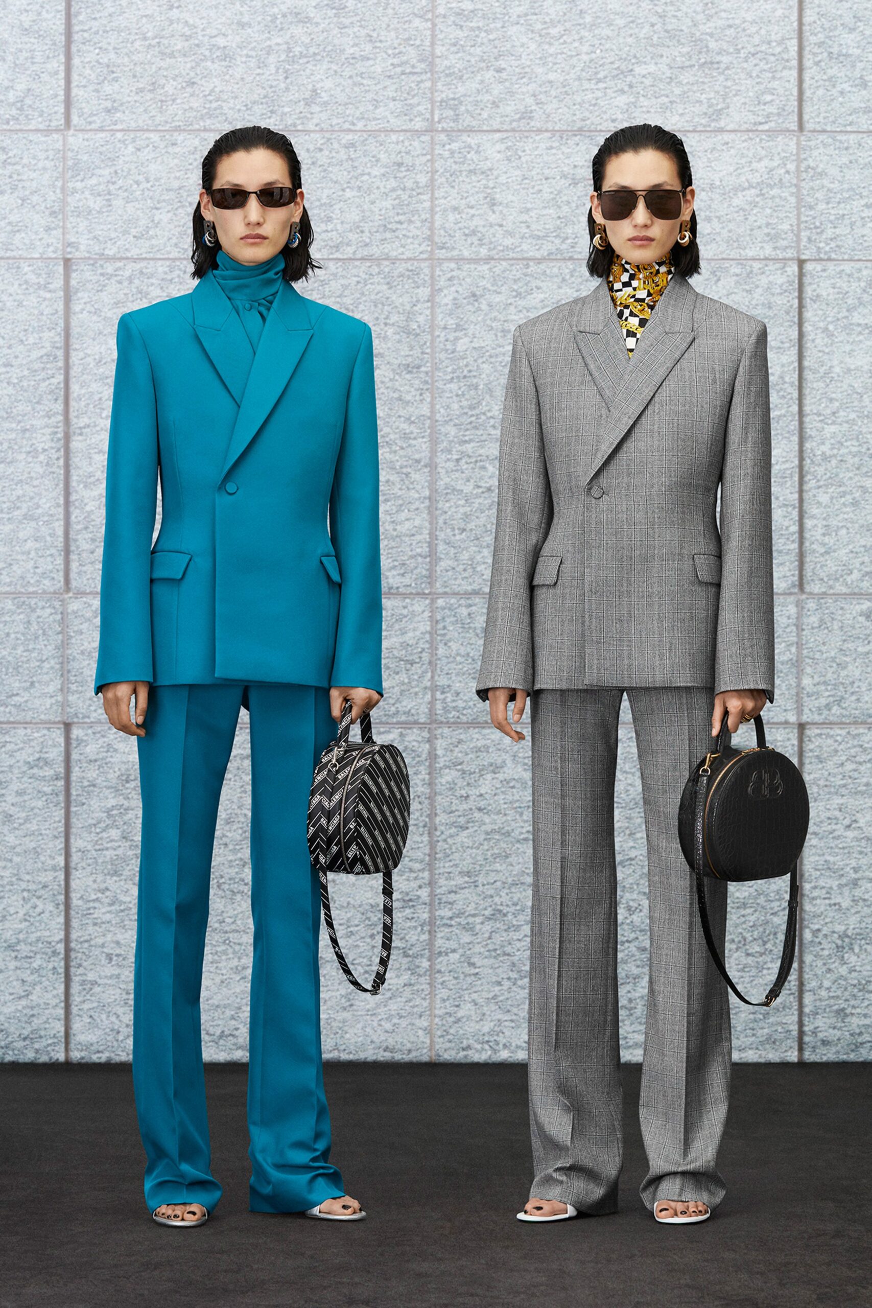 blue and gray tailored suits