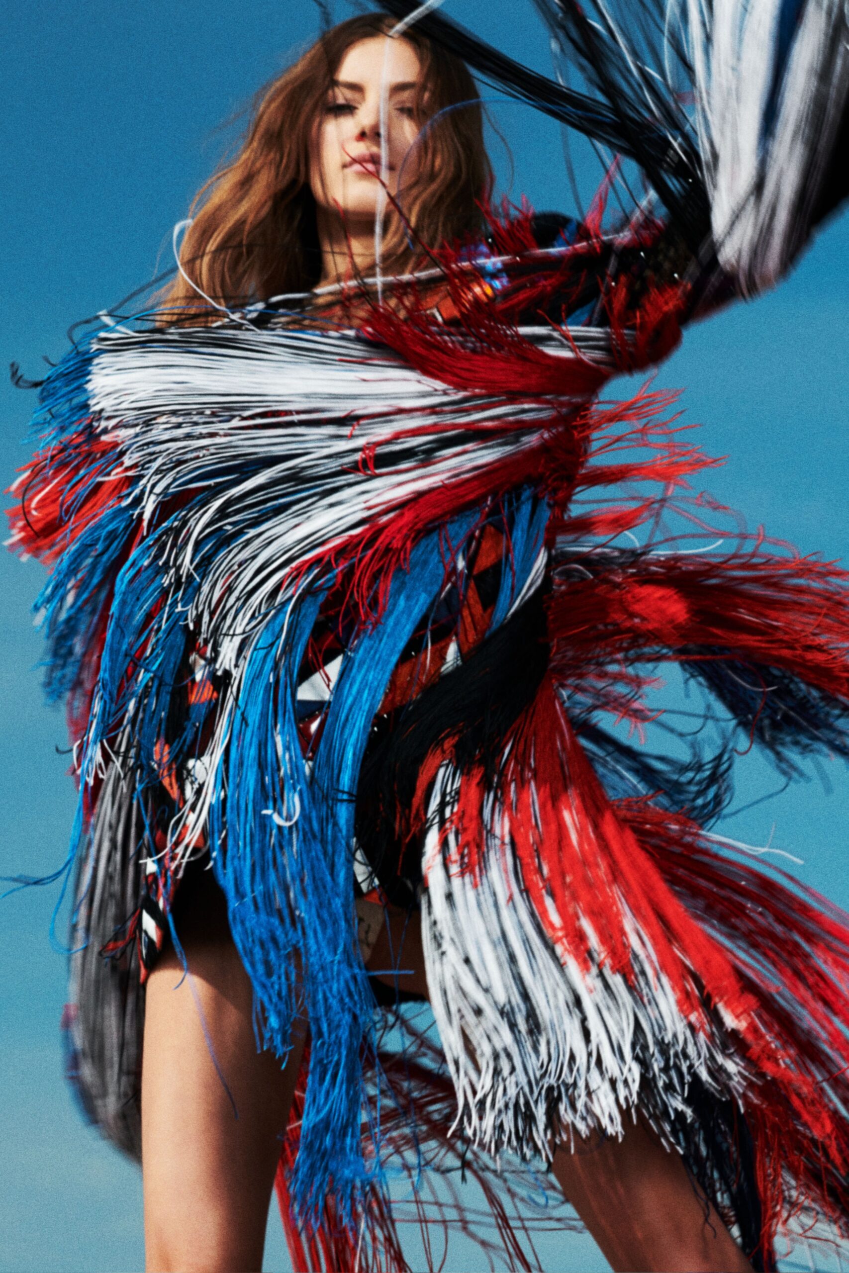 fringed mini dress