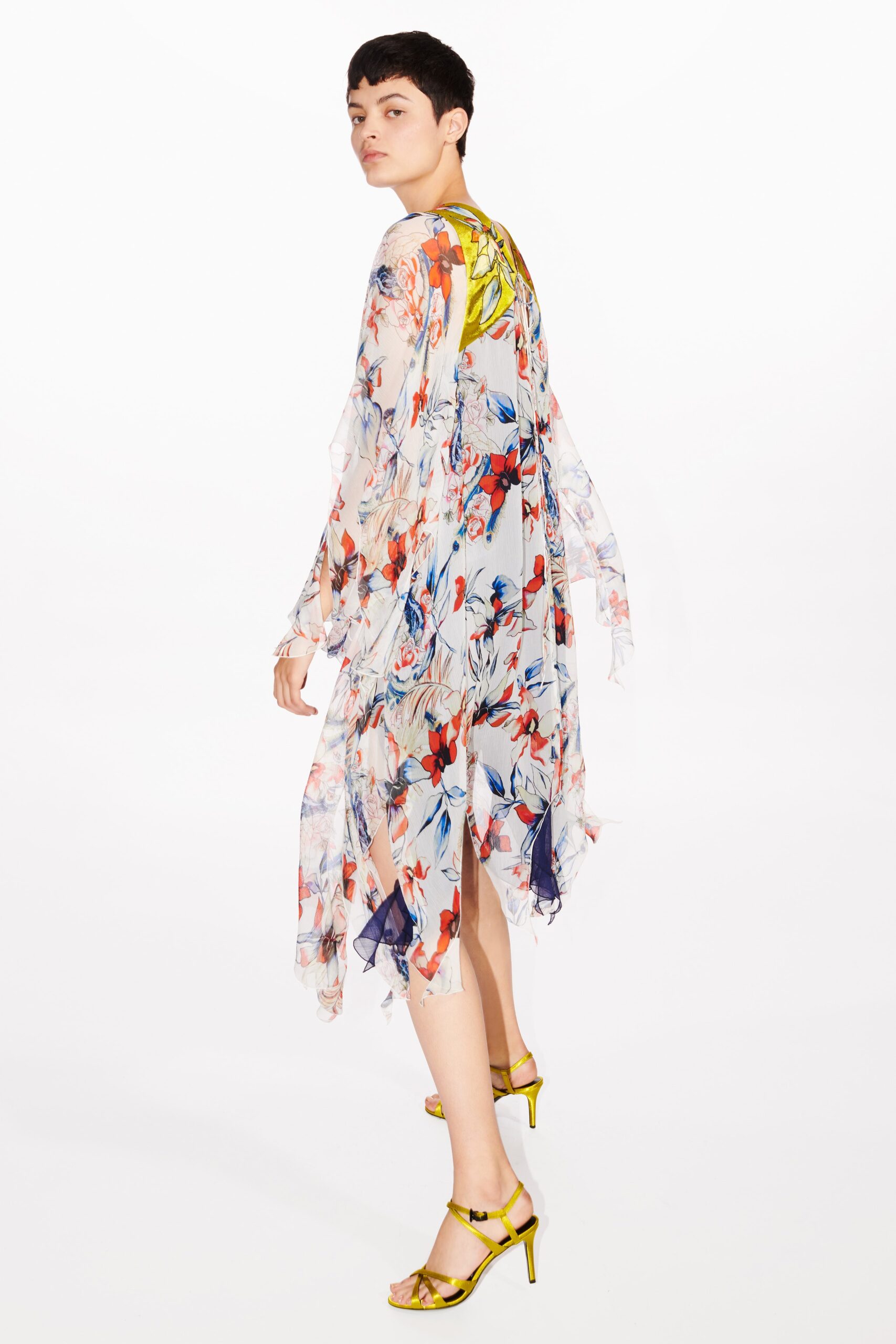 flowing multi-colored maxi dress