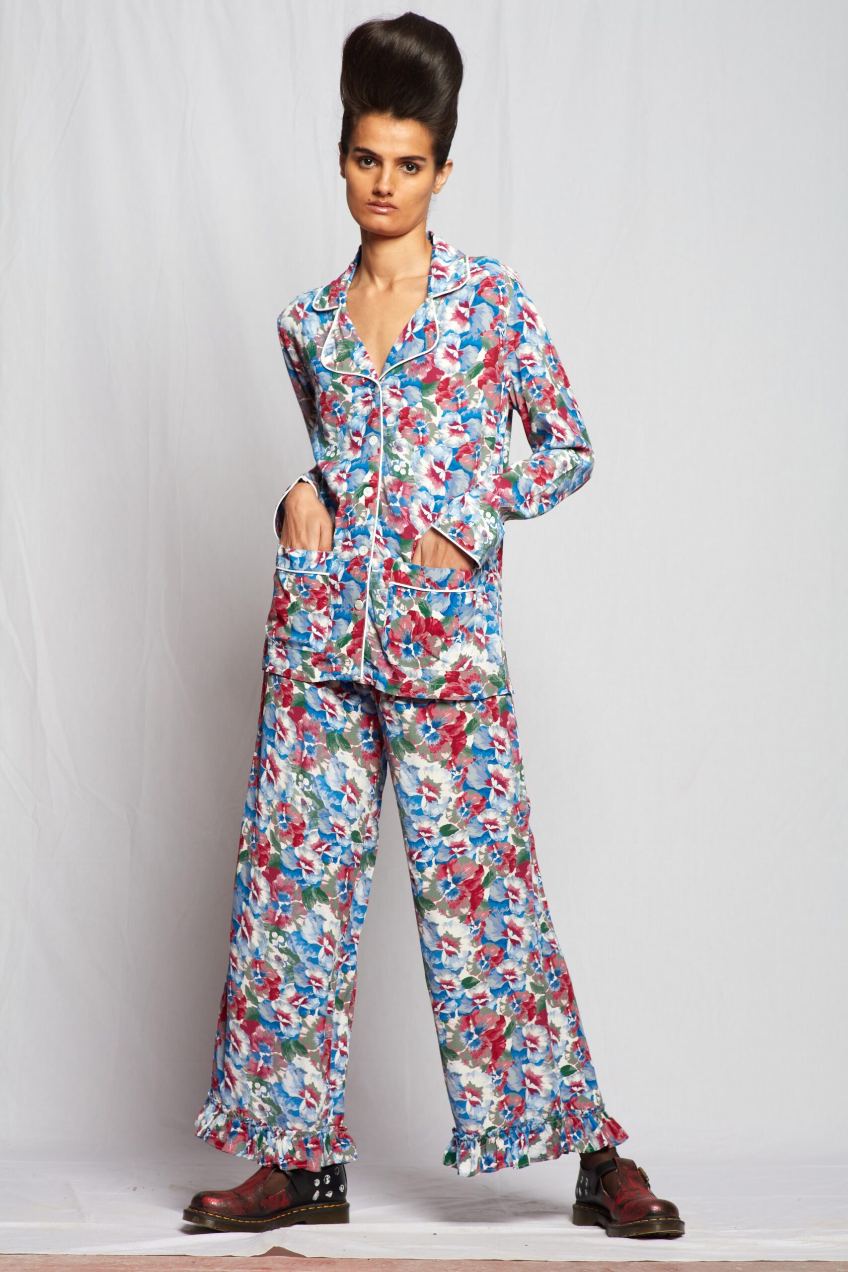 printed cotton shirt and pants