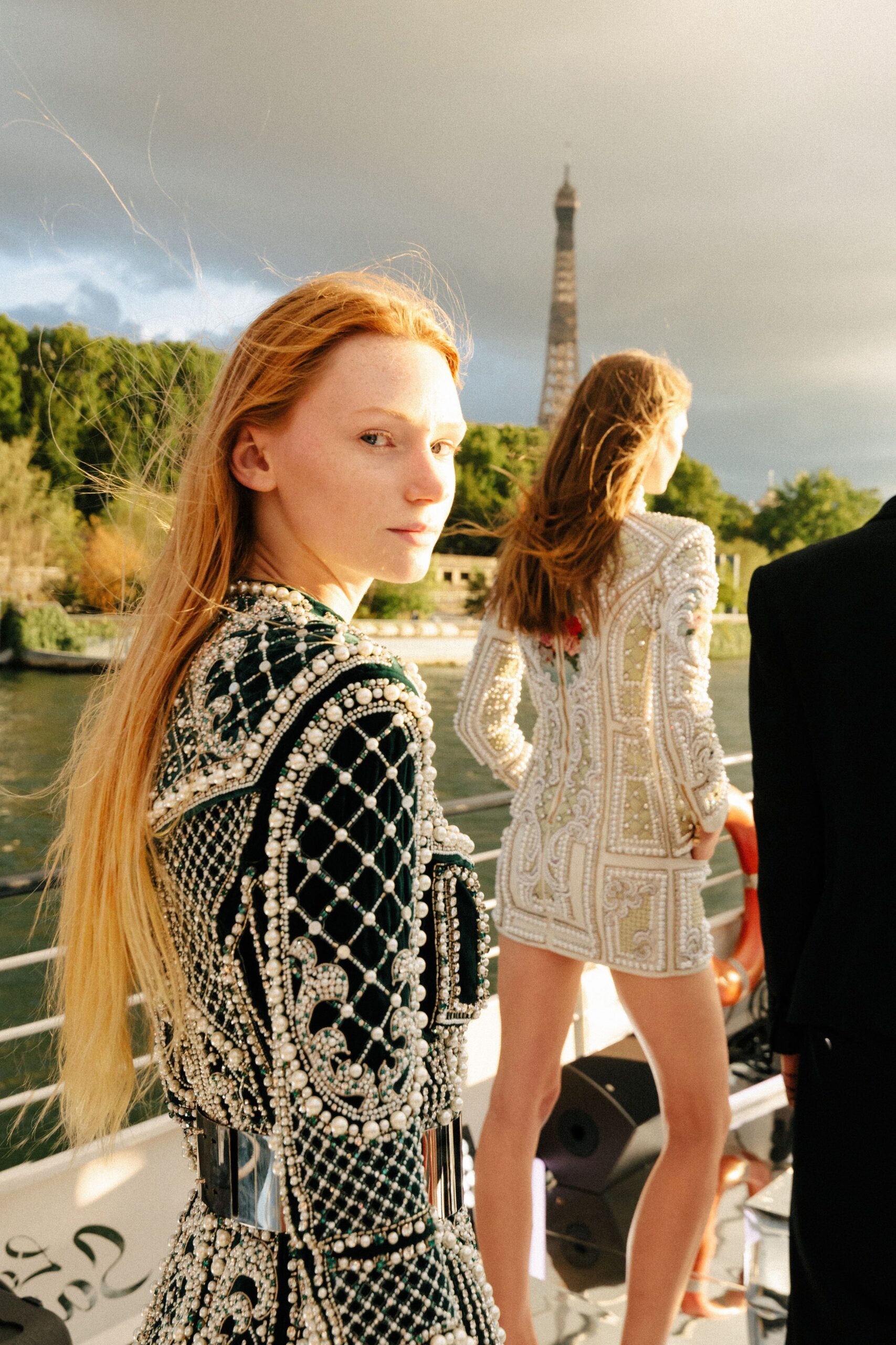 black and white embroidered mini dresses