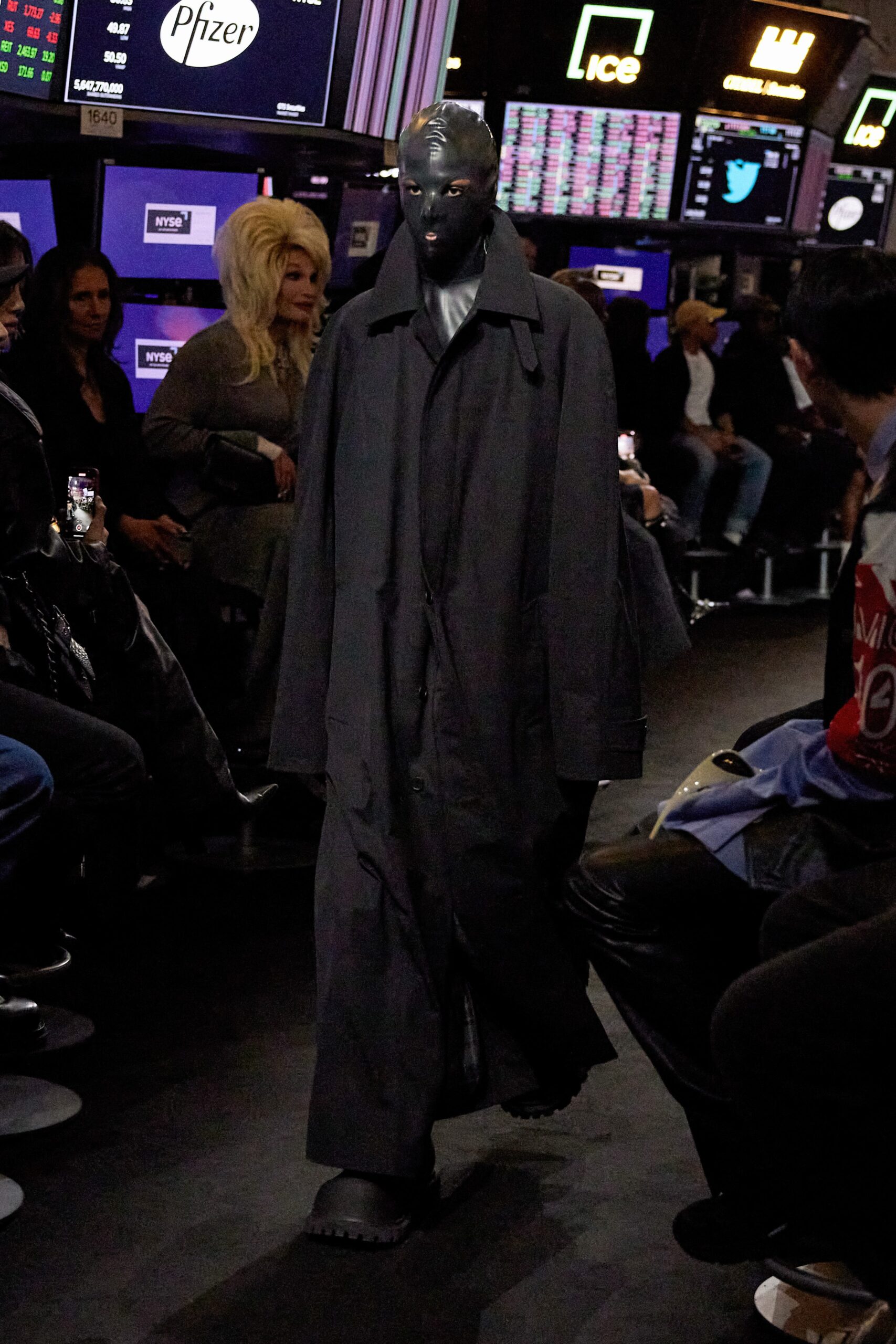 oversized gray cotton coat