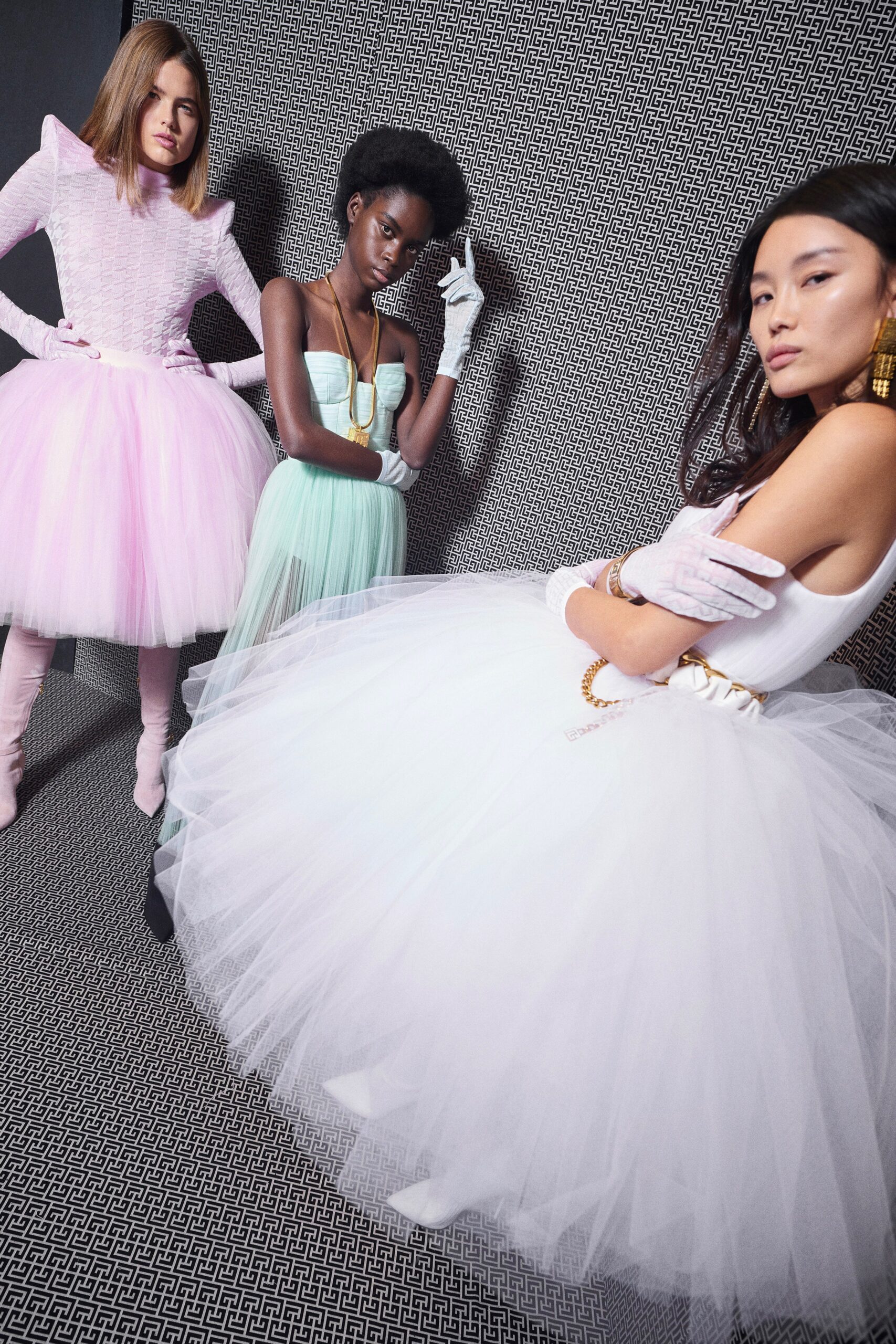 tiered tulle midi dresses