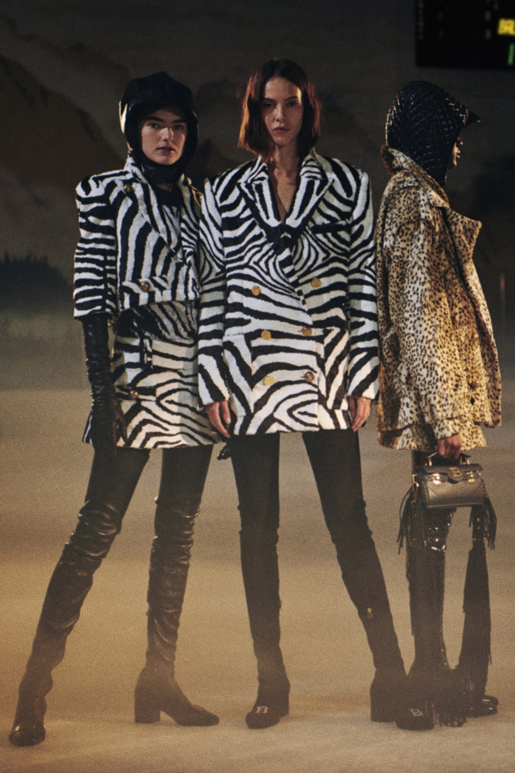 zebra print and animal print coats