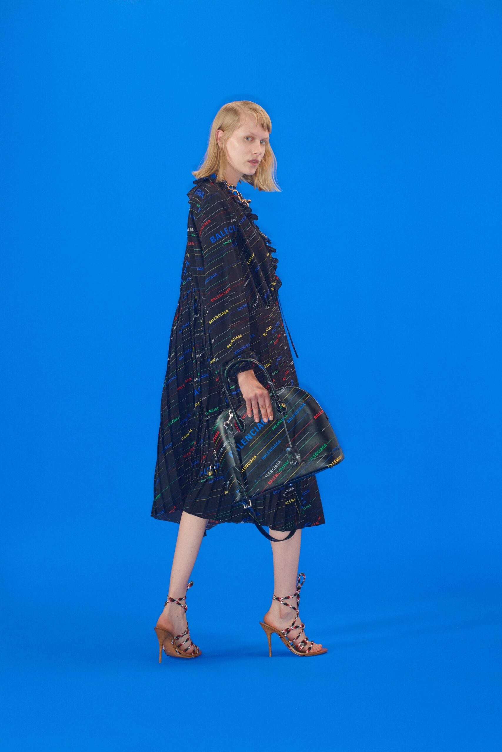 multi vinyl structured zippered bag