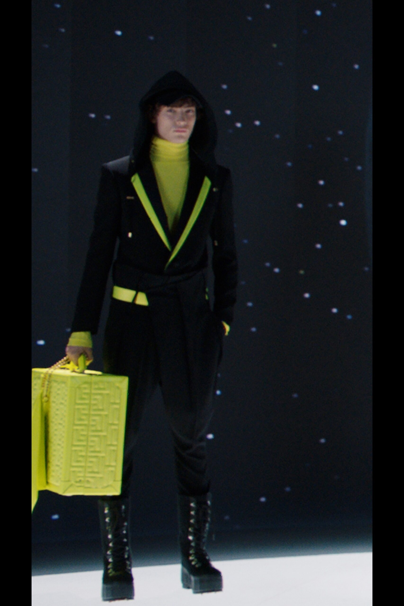 black and yellow fitted jumpsuit