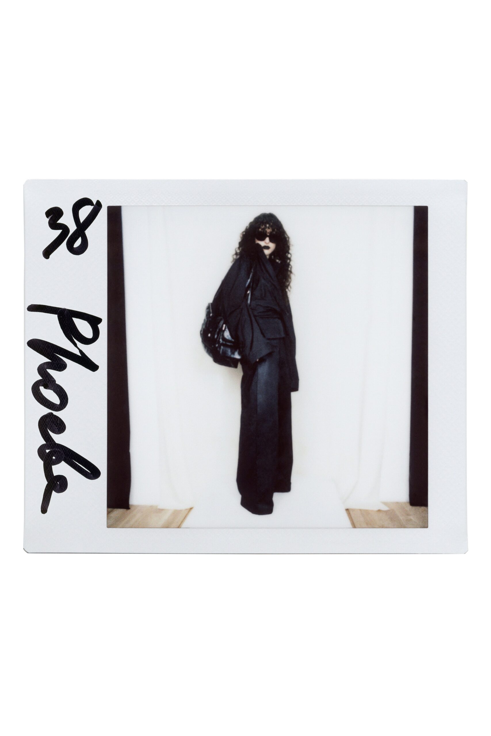 black cotton long-sleeve oversized layered jacket