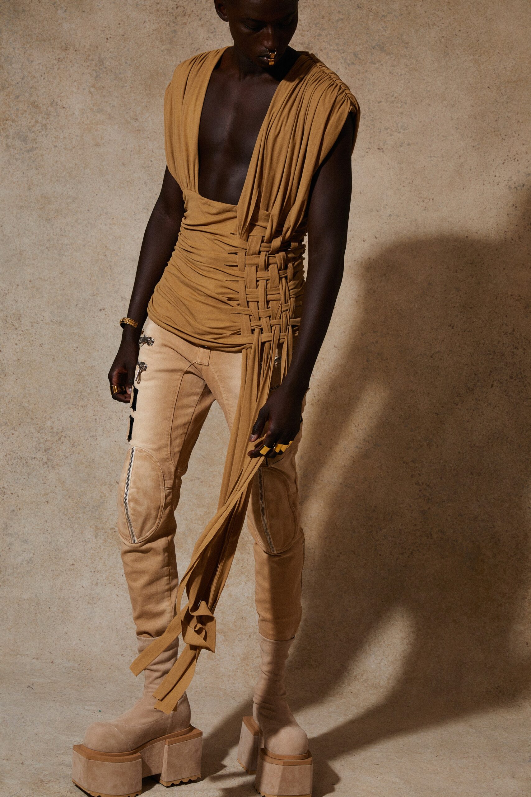 beige suede boots