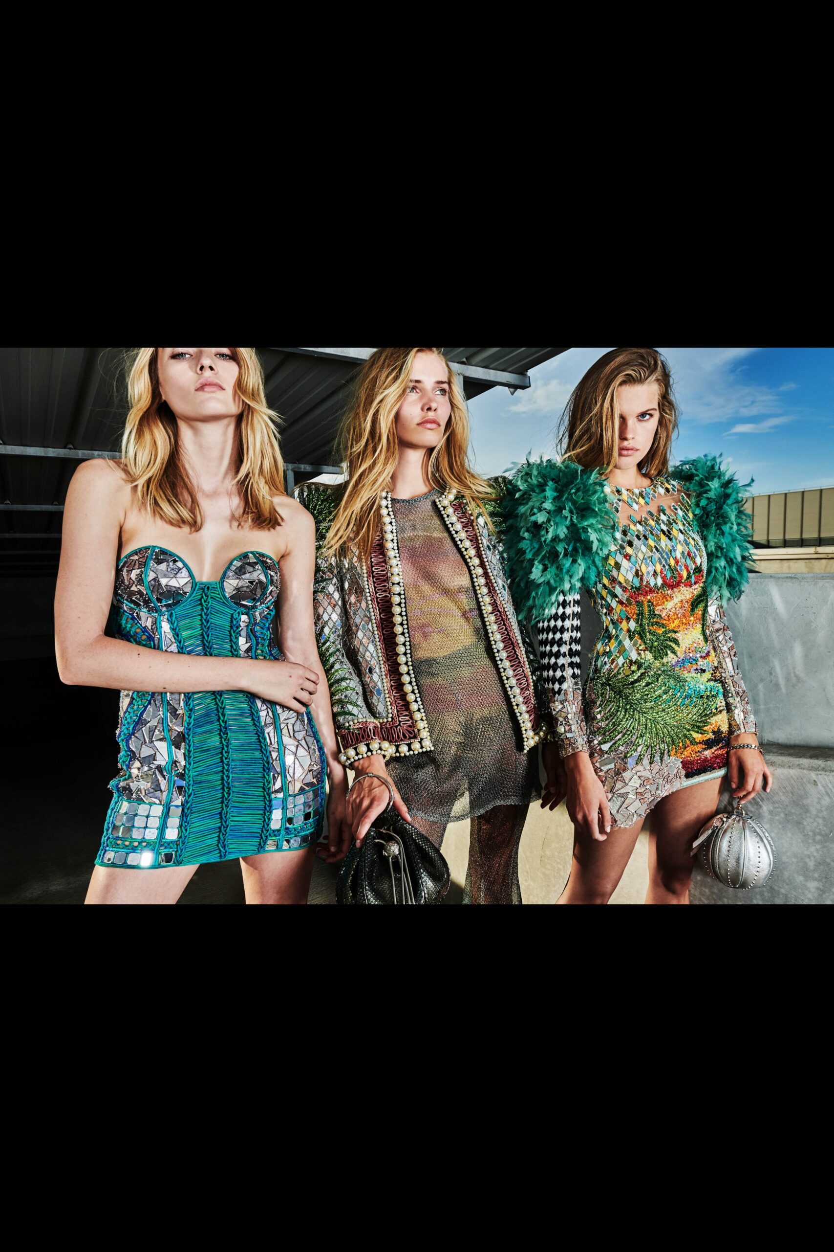 mini dresses and mesh jacket