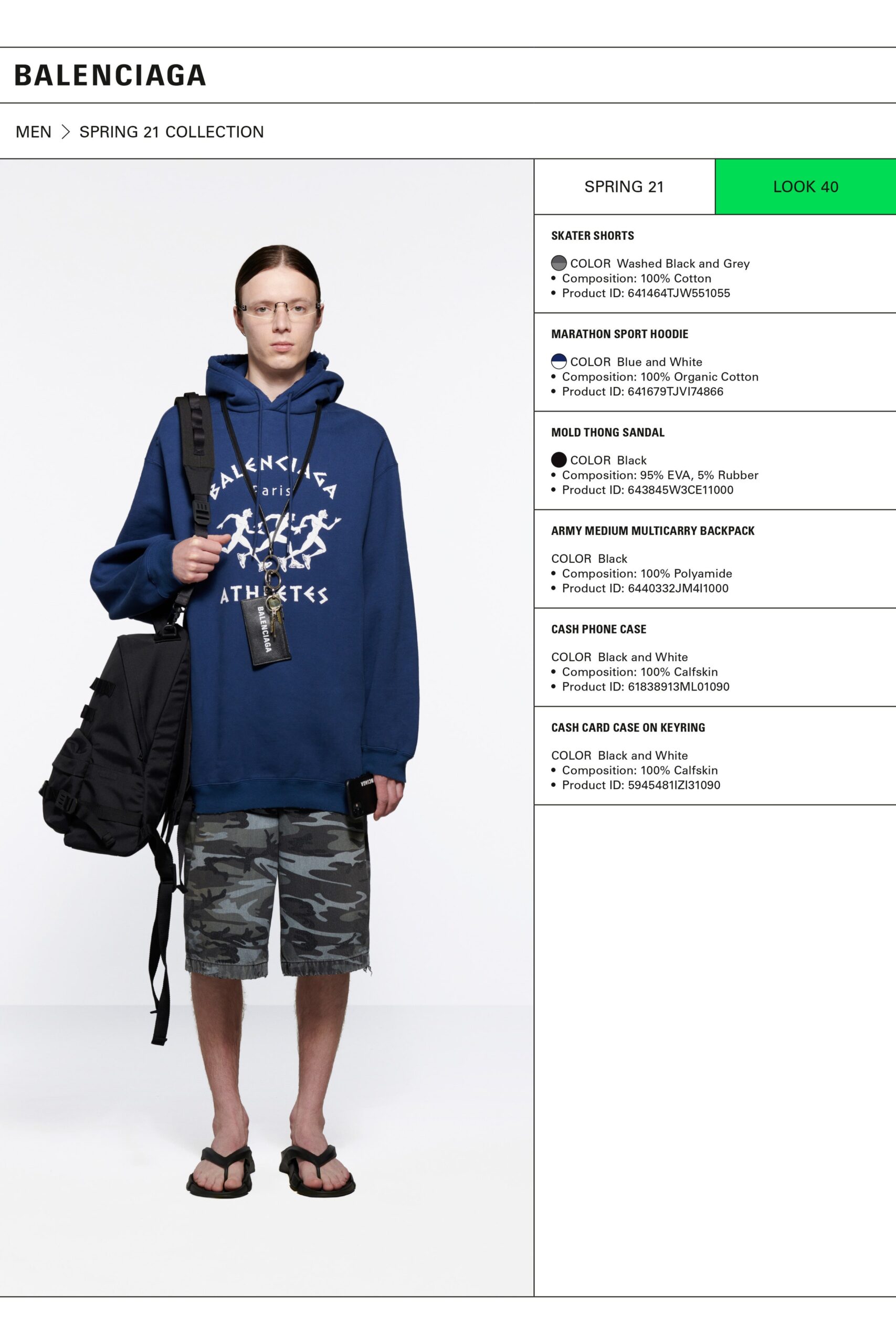 blue relaxed hoodie with cargo shorts