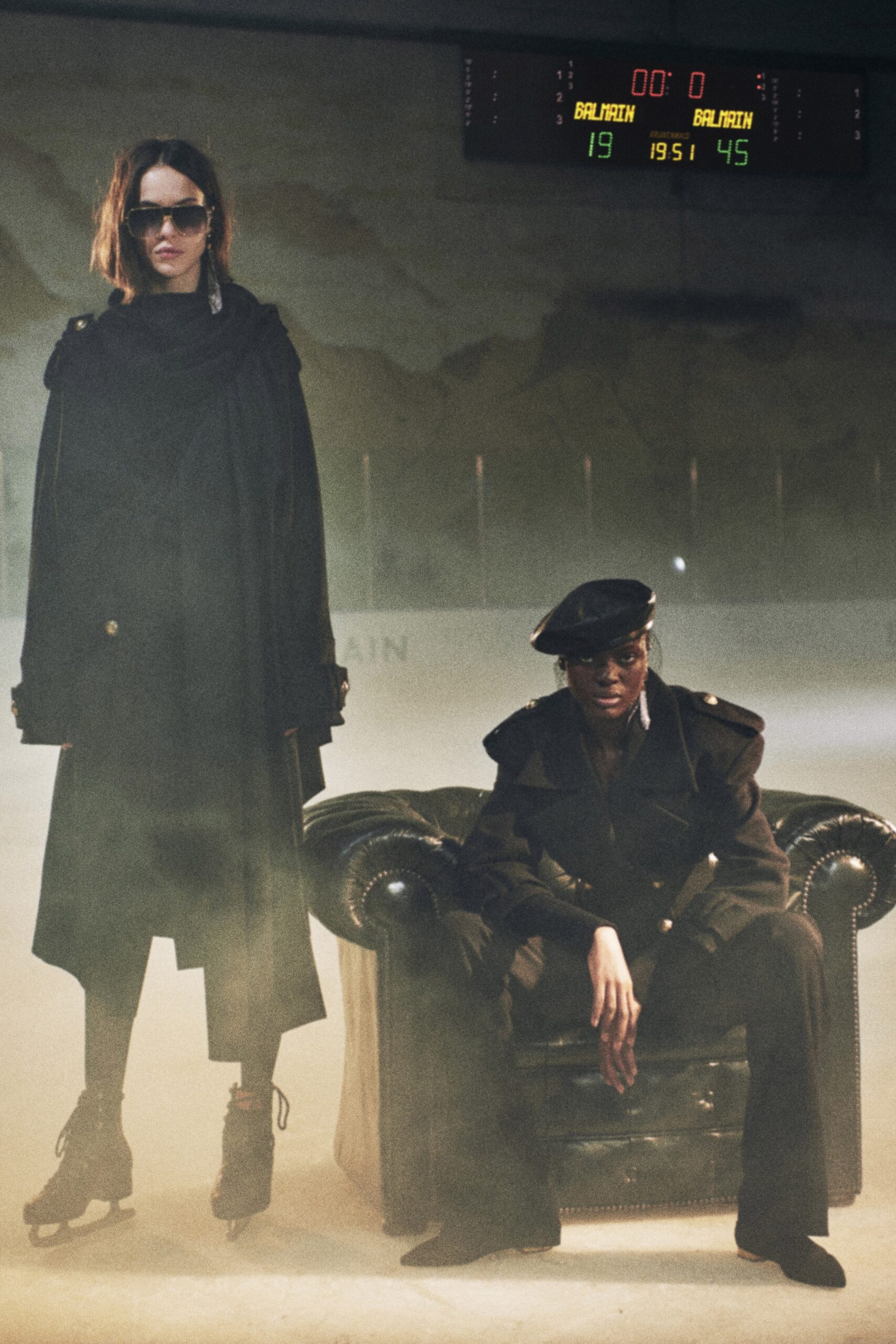 black wool coat with hat