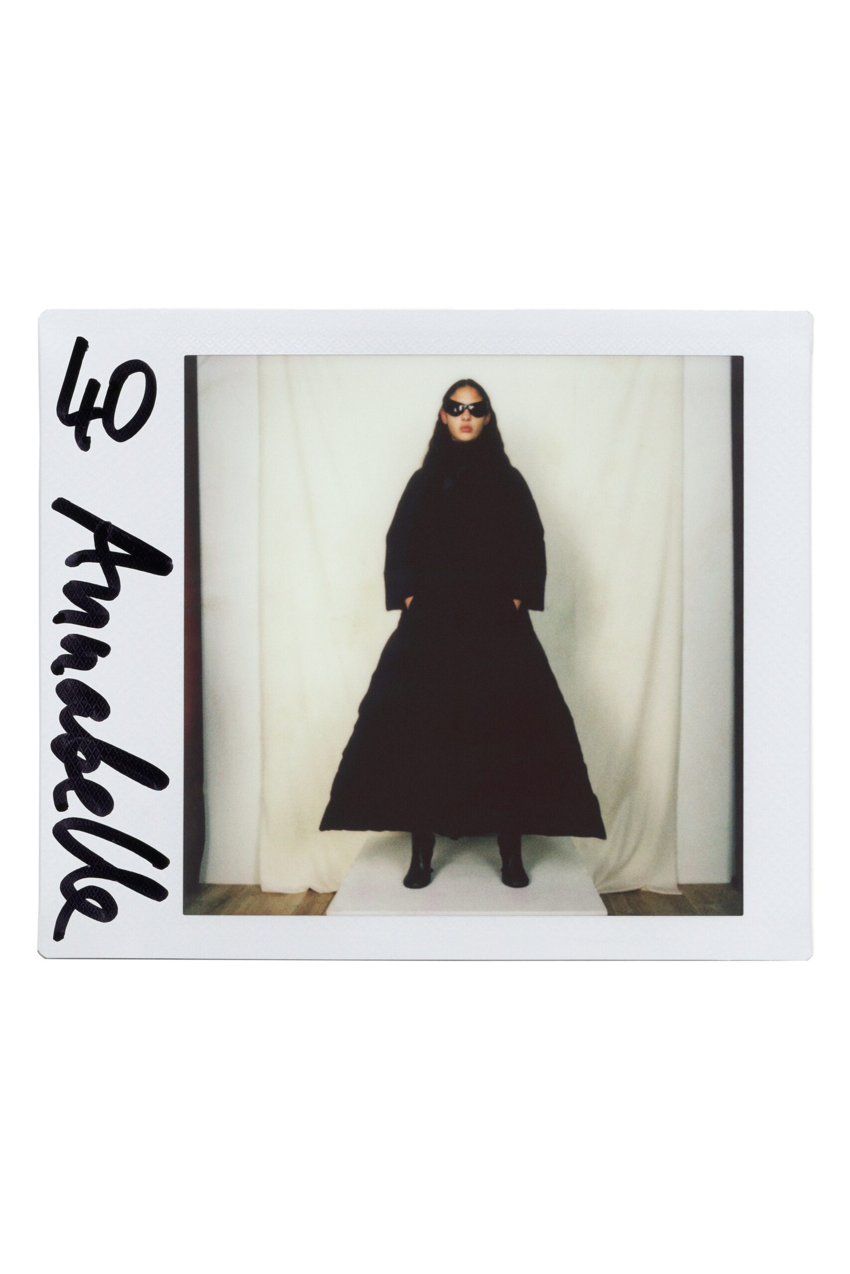 black fitted long-sleeve maxi dress
