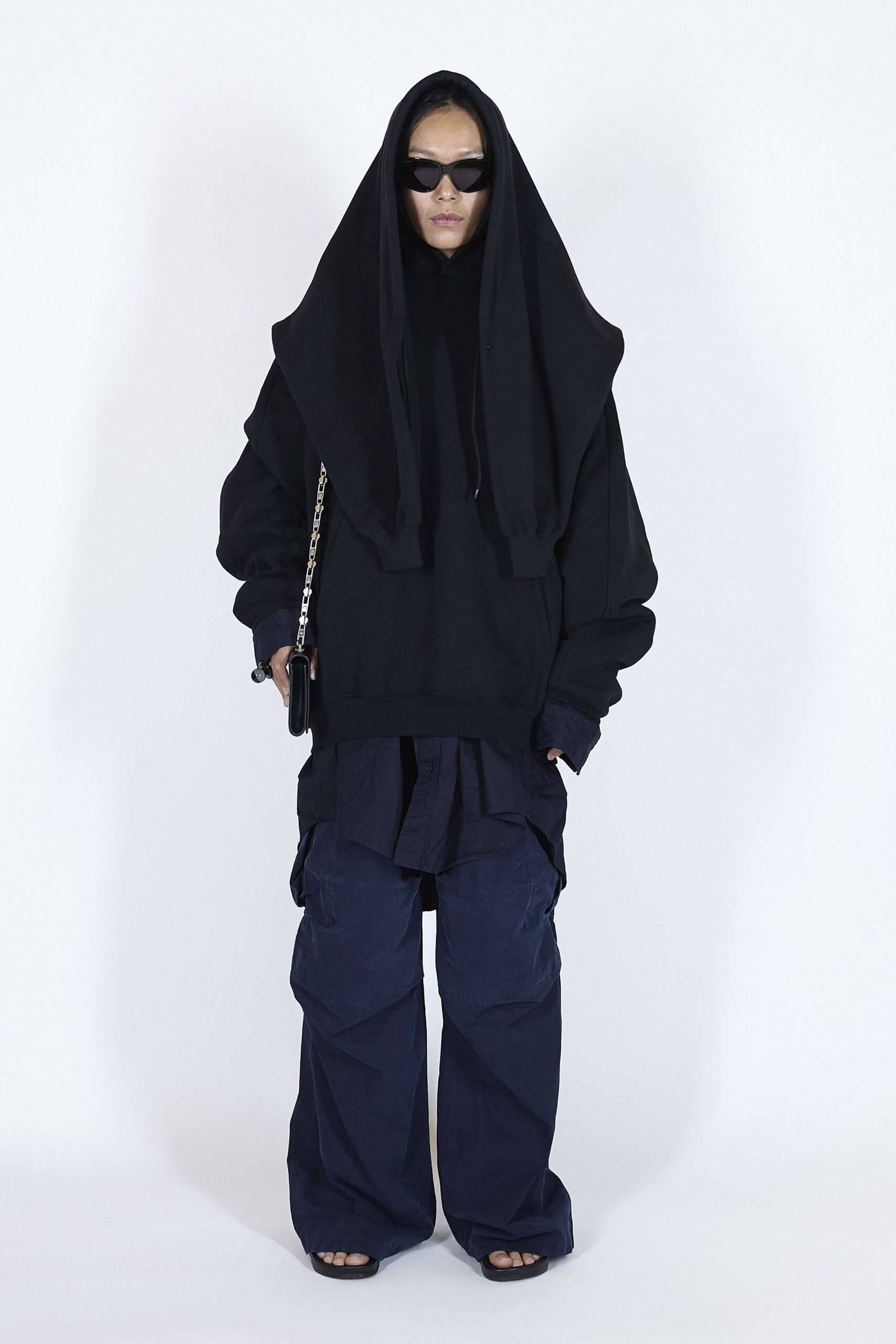 blue relaxed cargo pants