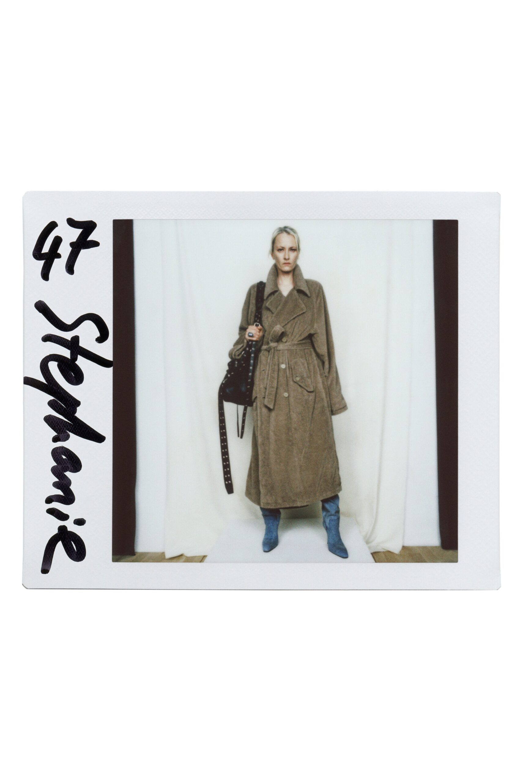 brown suede long-sleeve collared relaxed belted draped coat