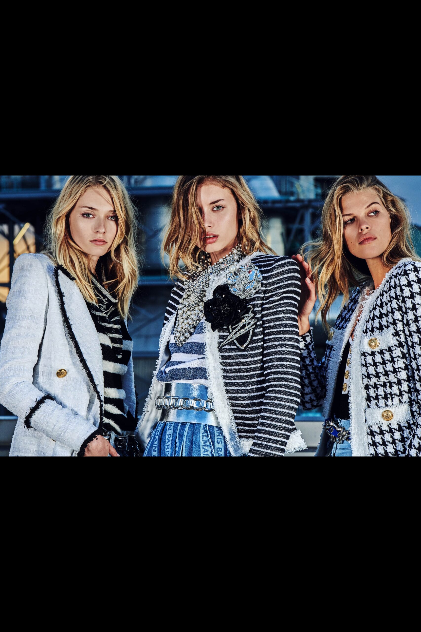 tailored jackets in black and white