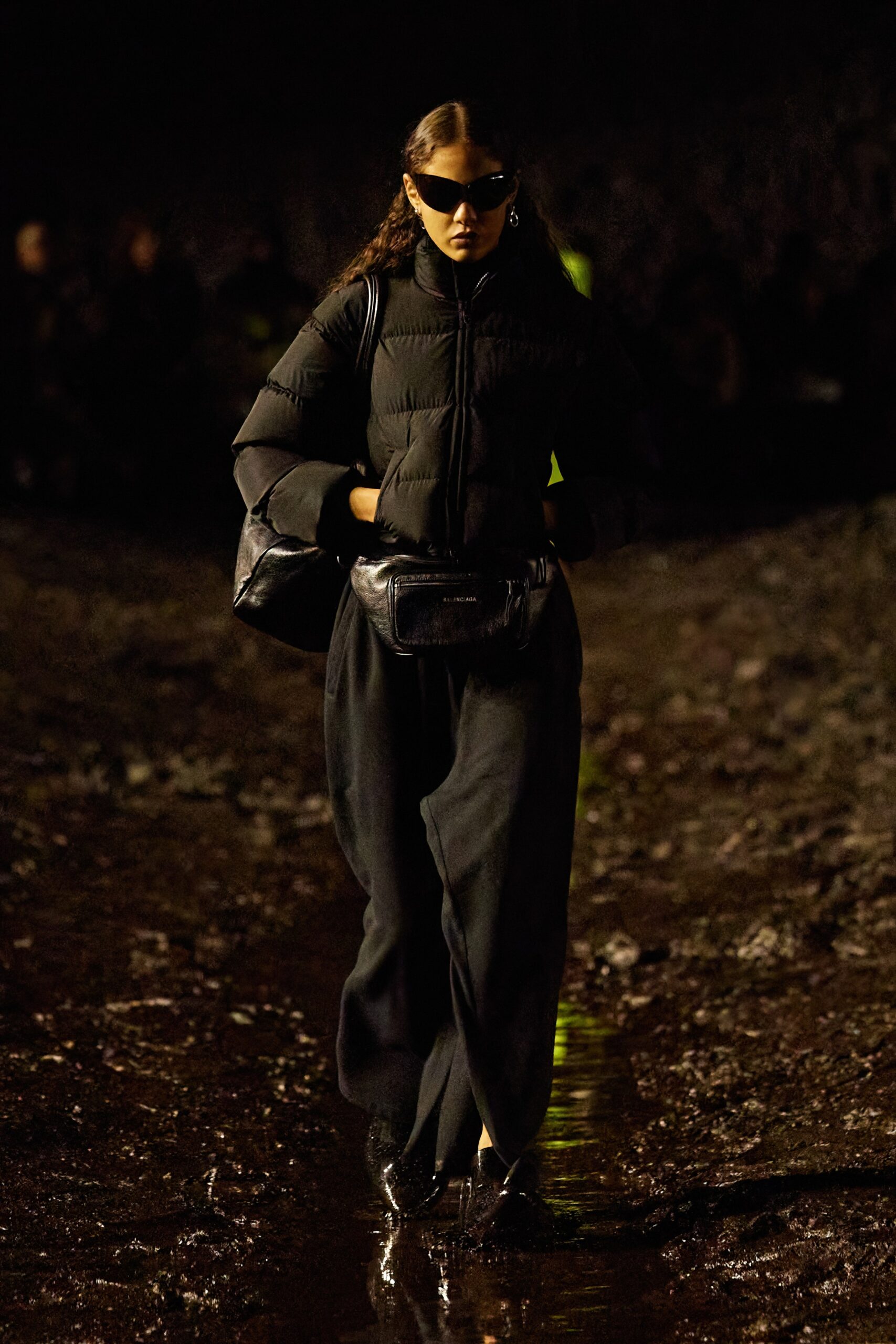 black relaxed jacket and pants