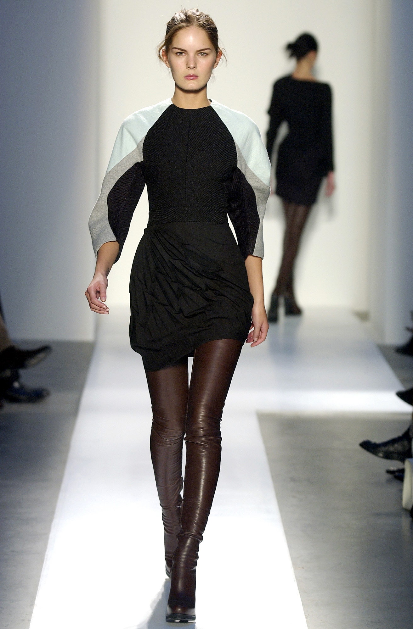 brown leather fitted pencil leggings