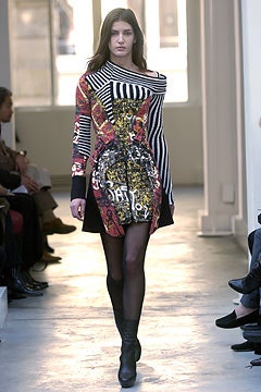 black multi printed mini dress