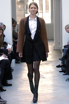 black and brown fitted blazer