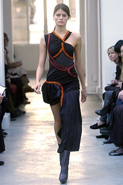 black silk asymmetric dress