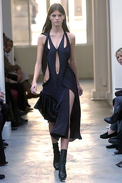 black silk fitted dress