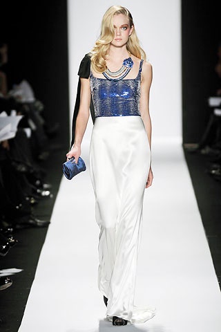 white silk sequined maxi dress